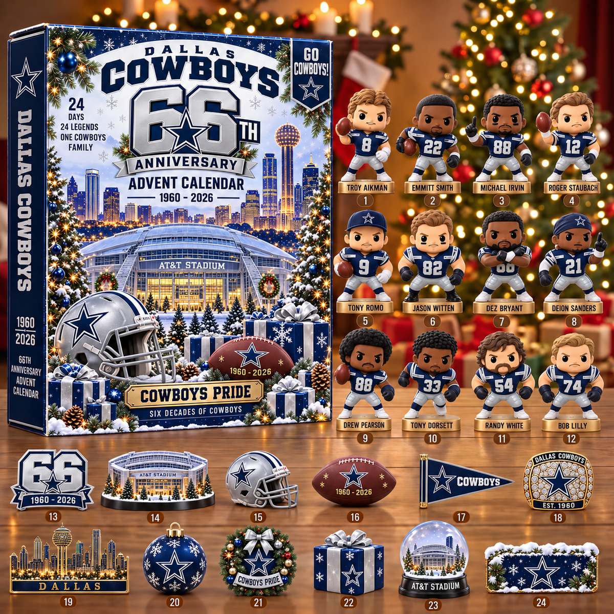 NFL x DAL 24 Days 2026 Anniversary Advent Calendar Blind Box