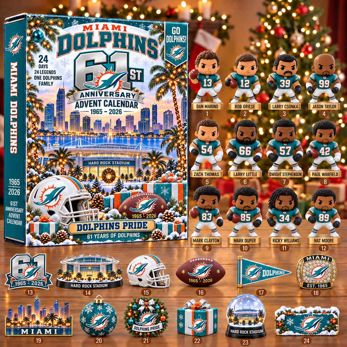 NFL x MIA 24 Days 2026 Anniversary Advent Calendar Blind Box