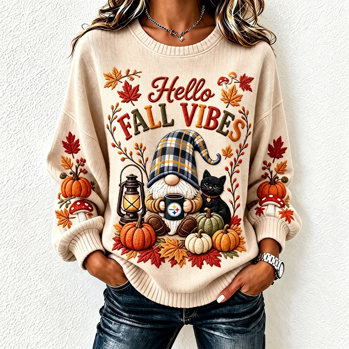NFL x PIT Gnome Fall Vibes Sweatshirt