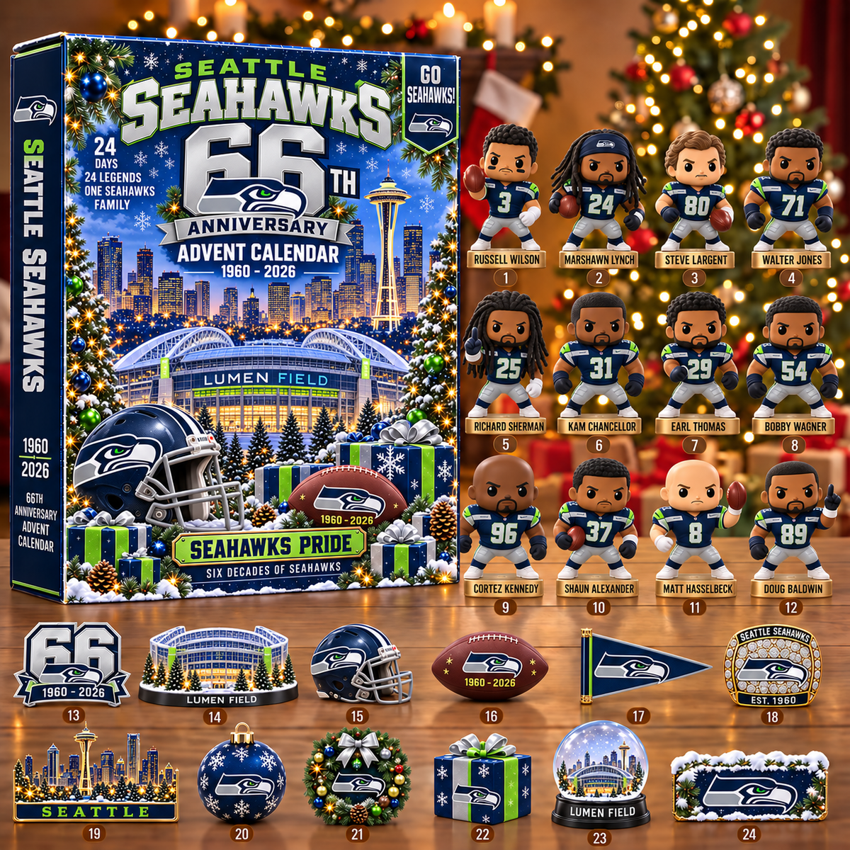 NFL x SEA 24 Days 2026 Anniversary Advent Calendar Blind Box