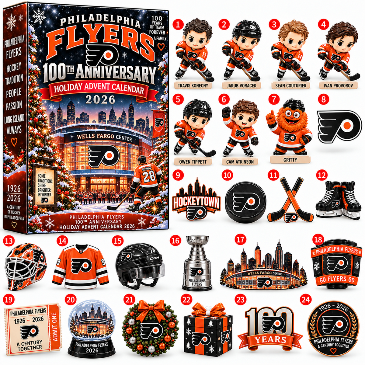 NHL x PHI Christmas V3 Advent Calendar Blind Box