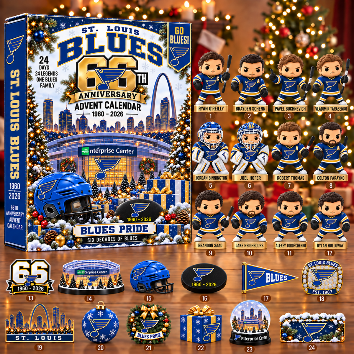NHL x STL Christmas V2 Advent Calendar Blind Box