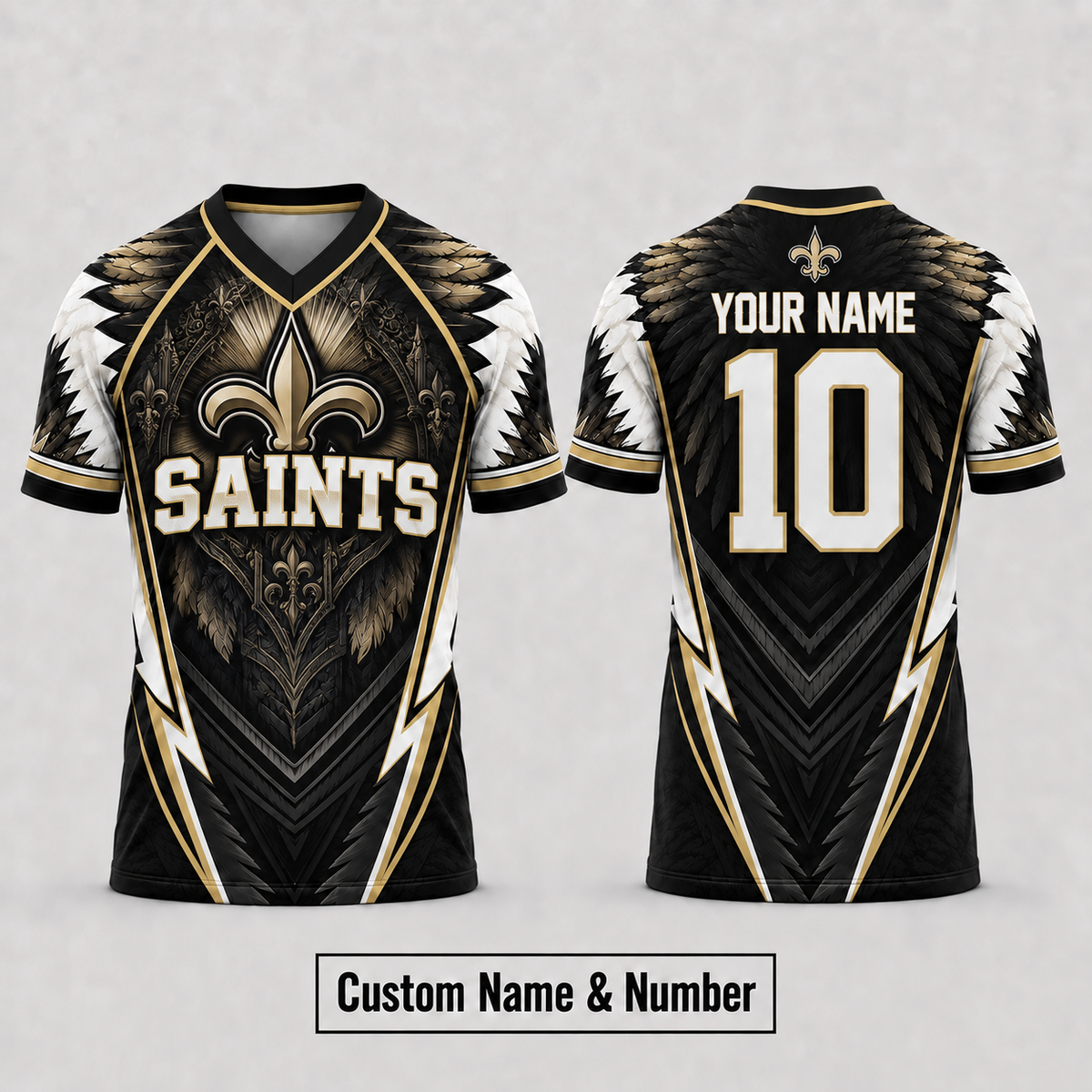 NOS Premium NFL Custom Name And Number Jersey For Fierce Football Fans
