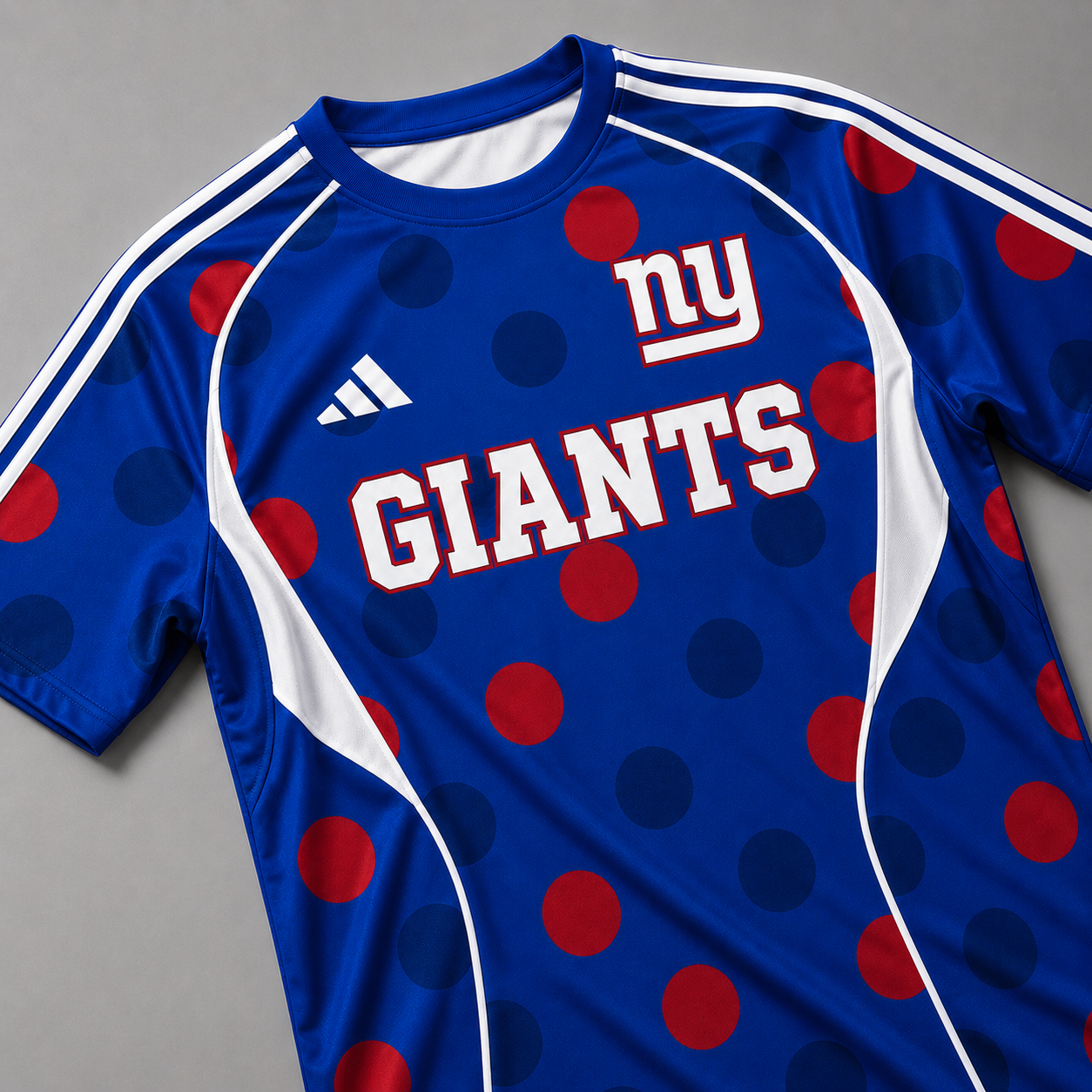 NYG Premium NFL Game Day Polka Dot Sports Jersey Shirt
