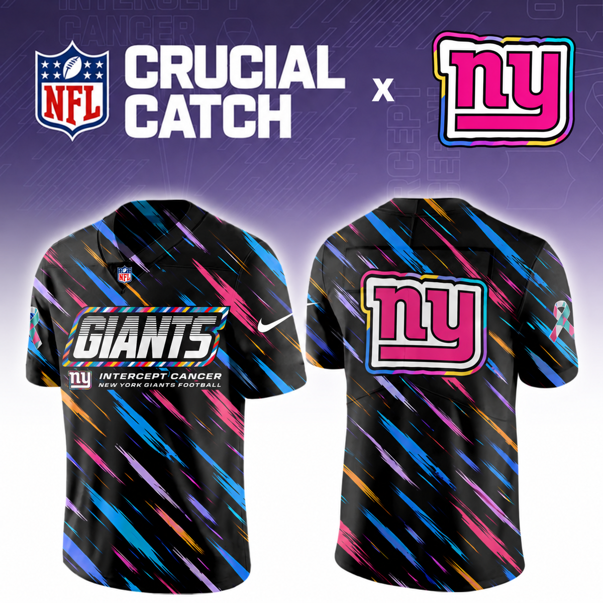NYG x NFL Crucial Catch Football Jersey