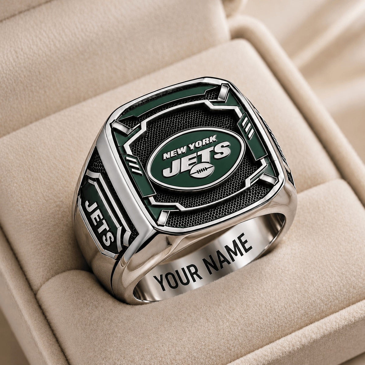 NYJ NFL Special Ring Custom Any Name Gift For Fan Love