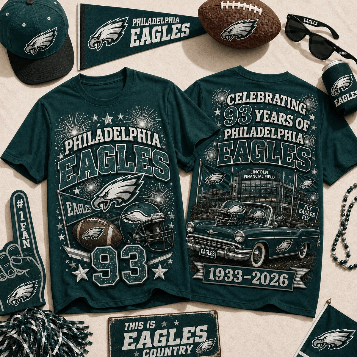 PE Premium NFL Legacy Celebration 3D Shirt