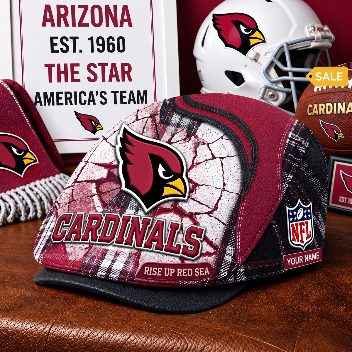 PREMIUM NFL X AC EXCLUSIVE PERSONALIZED JEFF CAP V3 LIMITED EDITION