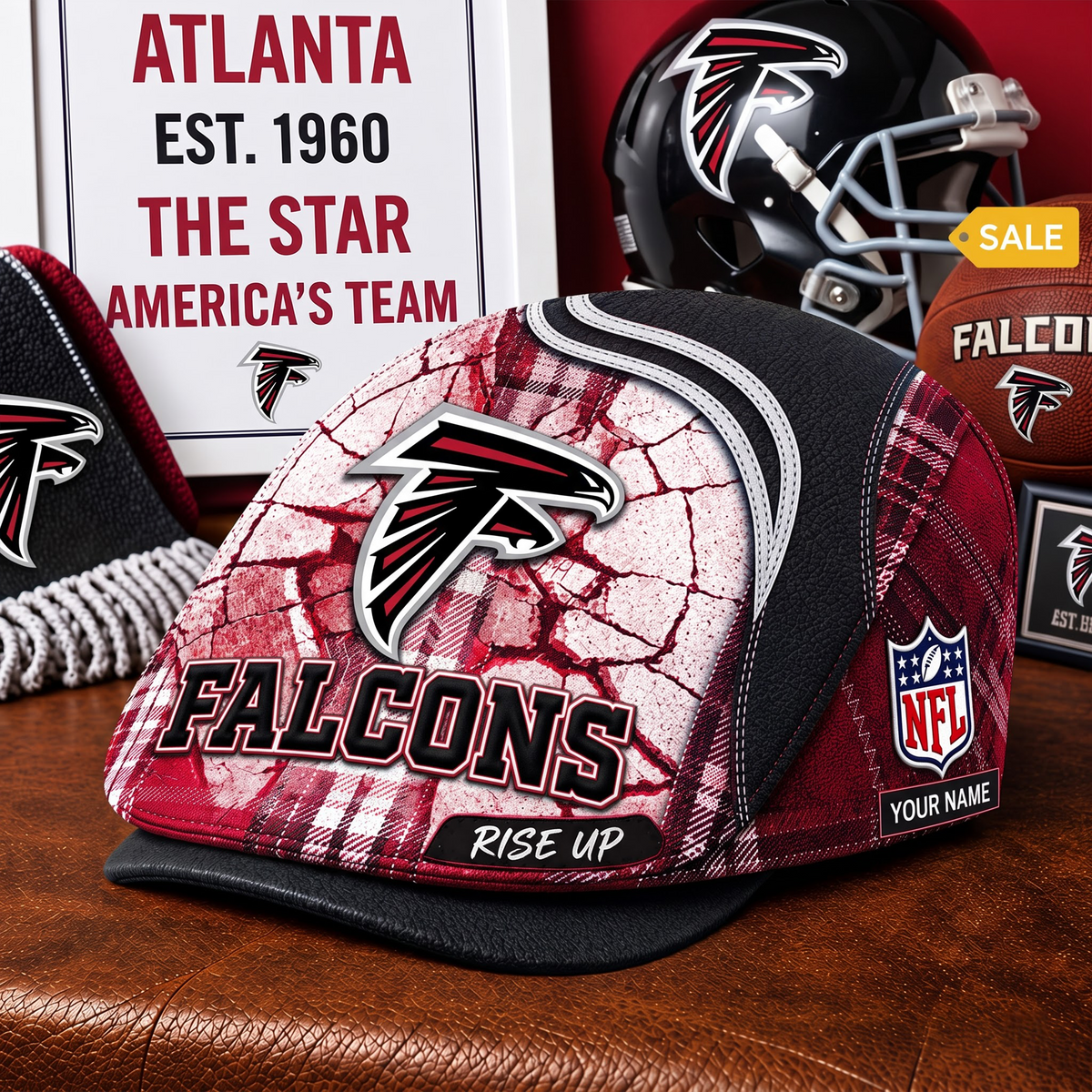PREMIUM NFL X AF EXCLUSIVE PERSONALIZED JEFF CAP V3 LIMITED EDITION