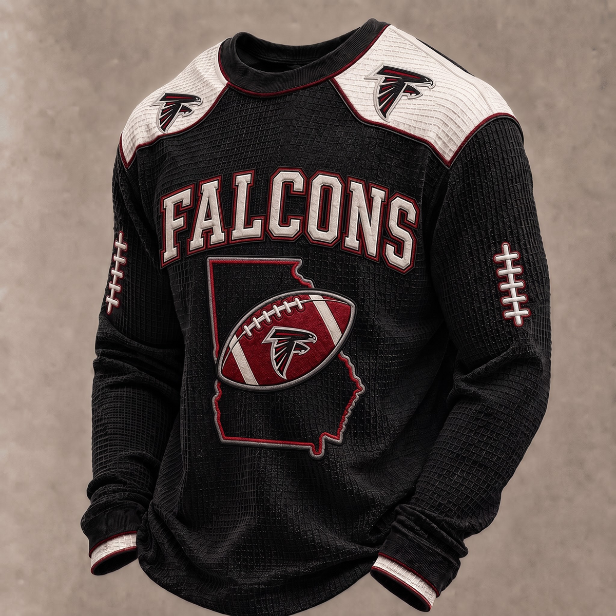 PREMIUM NFL X AF The Gridiron Luxe Waffle Sweatshirt Limited Edition