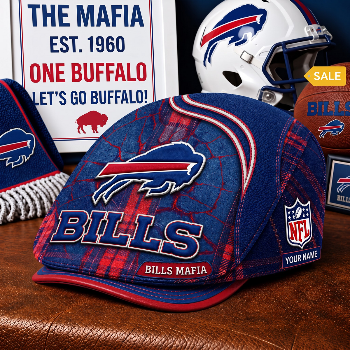 PREMIUM NFL X BB EXCLUSIVE PERSONALIZED JEFF CAP V3 LIMITED EDITION
