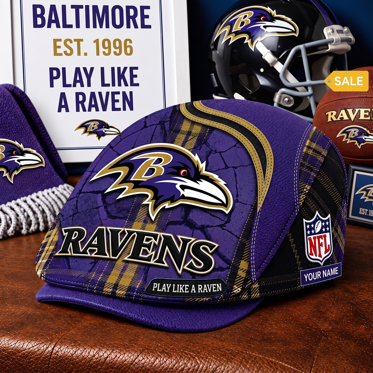 PREMIUM NFL X BR EXCLUSIVE PERSONALIZED JEFF CAP V3 LIMITED EDITION