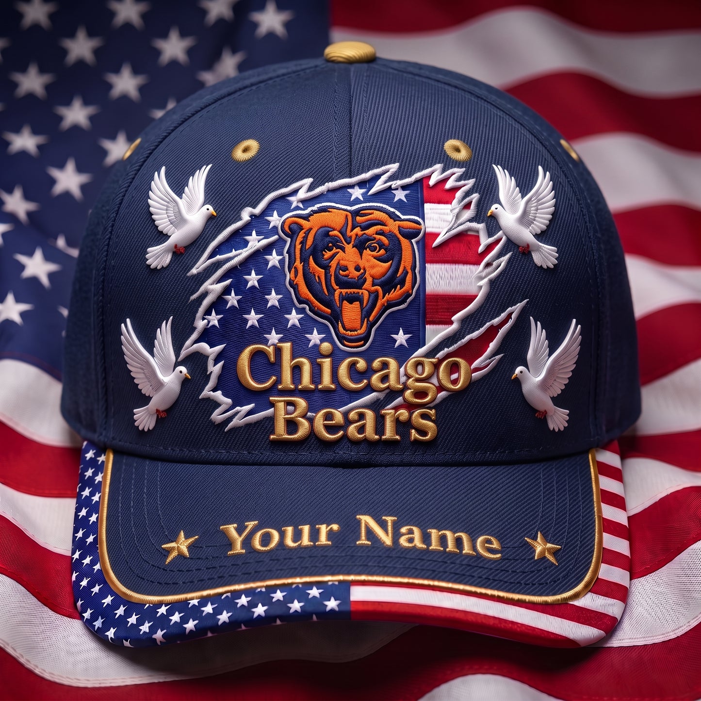 PREMIUM NFL X CB GAMEDAY LUXURY CUSTOME NAME CAP