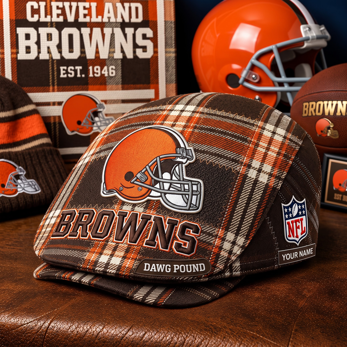 PREMIUM NFL X CLE EXCLUSIVE CLASSIC JEFF CAP PERSONALIZED LIMITED EDITION