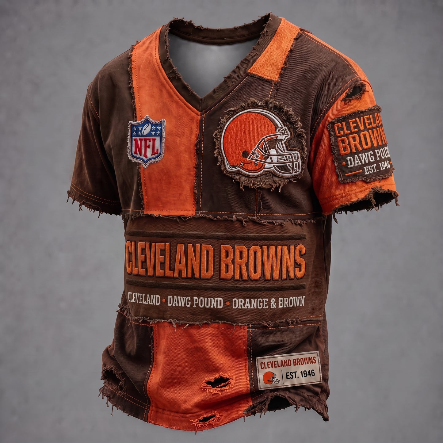 PREMIUM NFL X CLE GAMEDAY EXCLUSIVE V-Neck T-Shirt