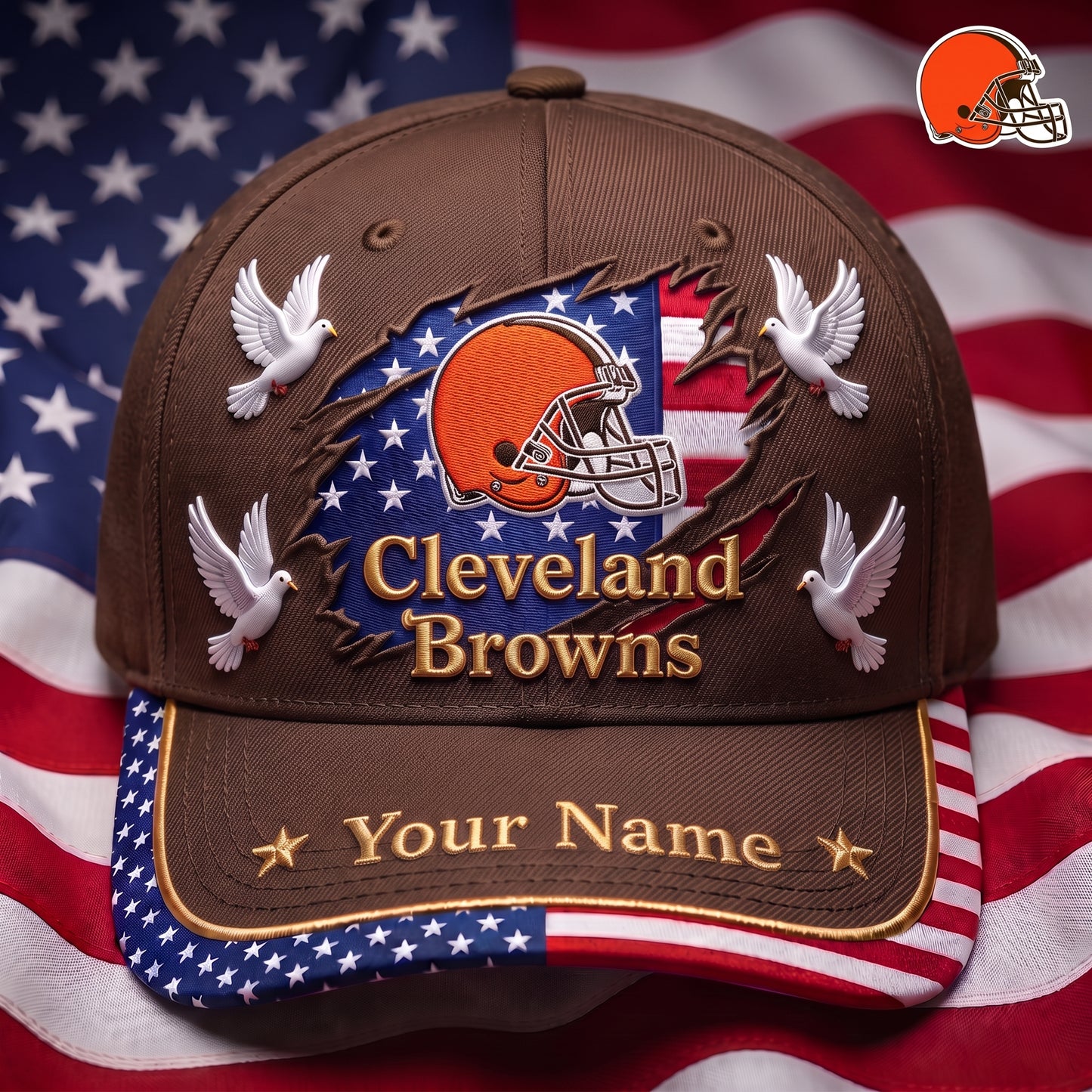 PREMIUM NFL X CLE GAMEDAY LUXURY CUSTOME NAME CAP