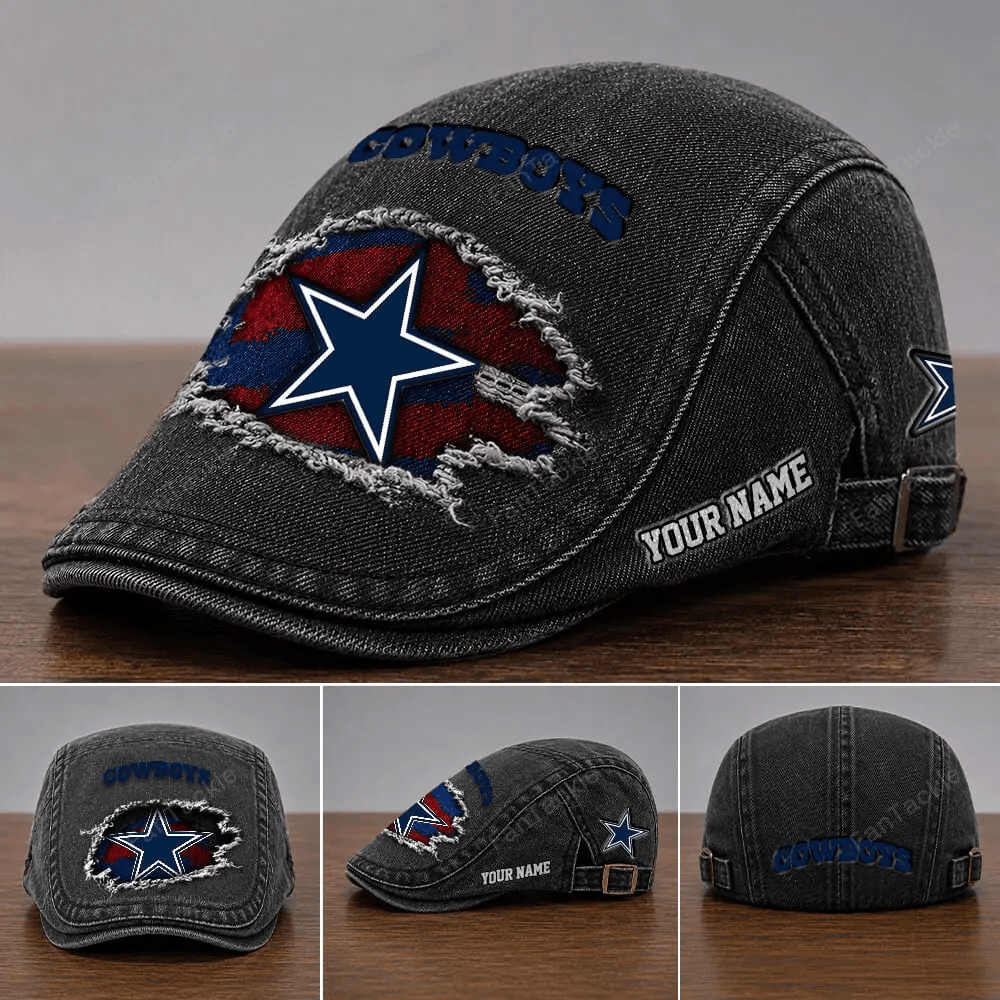 PREMIUM NFL X DAL Casual Adjustable Newsboy Cap