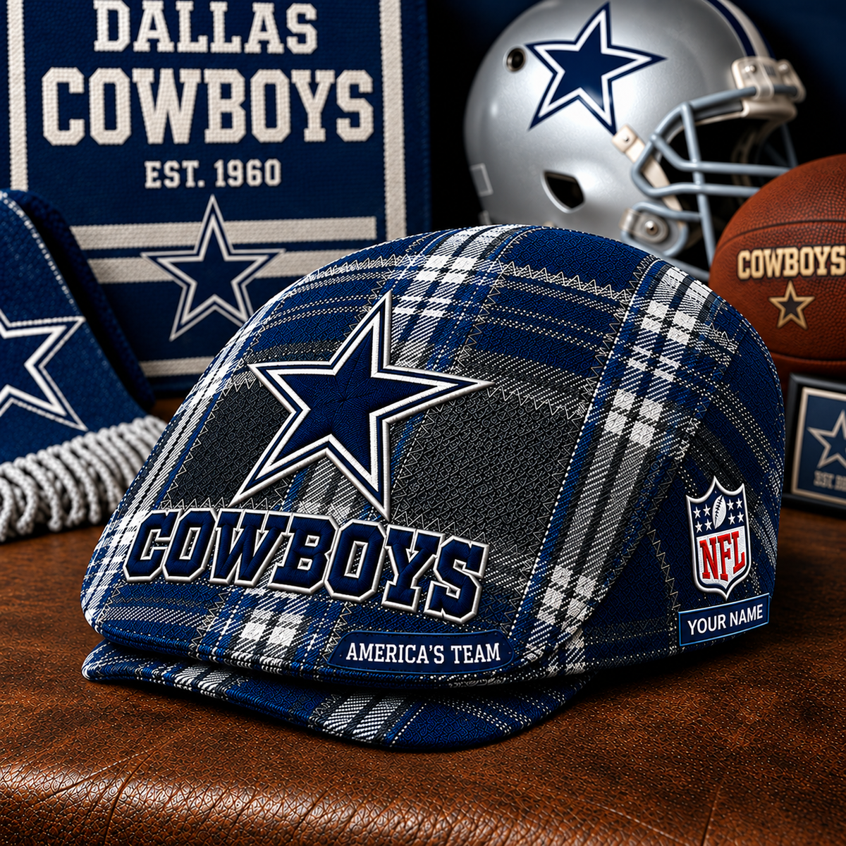 PREMIUM NFL X DC EXCLUSIVE CLASSIC JEFF CAP PERSONALIZED LIMITED EDITION