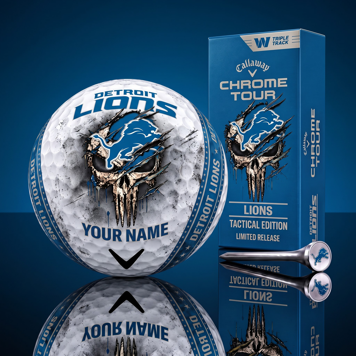 PREMIUM NFL X DL EXCLUSIVE PUNISHER GOLF BALL CUSTOMIZE LIMITED EDITION