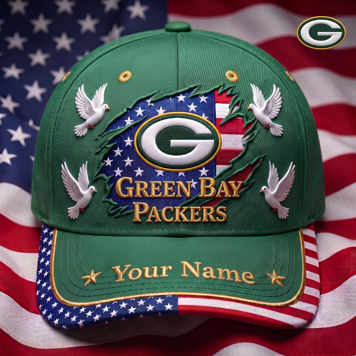 PREMIUM NFL X GBP GAMEDAY LUXURY CUSTOME NAME CAP