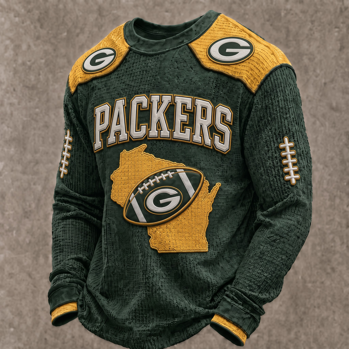 PREMIUM NFL X GBP The Gridiron Luxe Waffle Sweatshirt Limited Edition