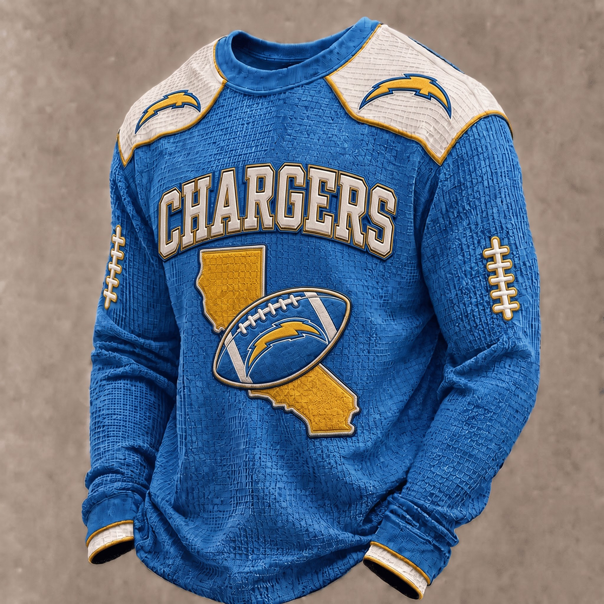 PREMIUM NFL X LAC The Gridiron Luxe Waffle Sweatshirt Limited Edition