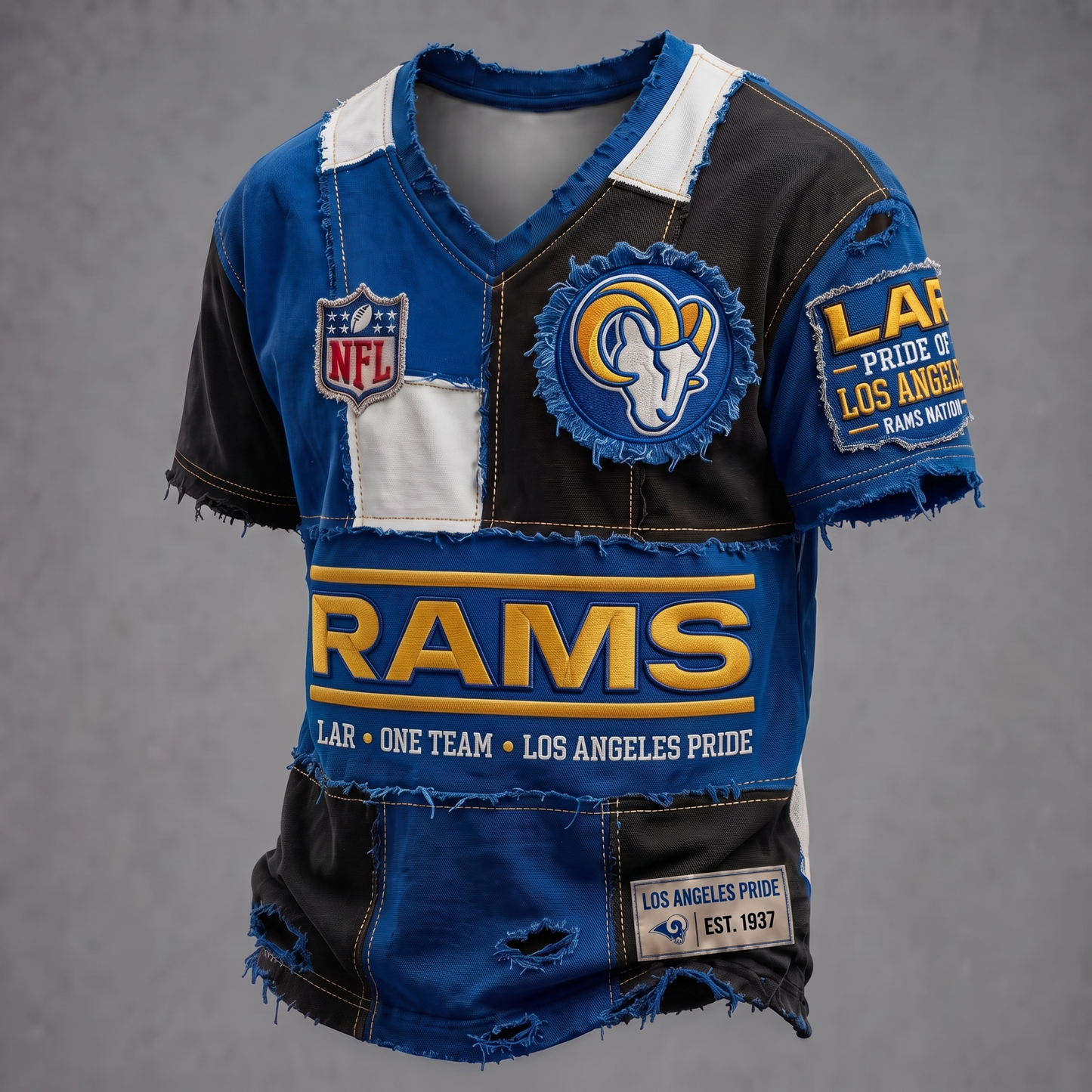 PREMIUM NFL X LAR GAMEDAY EXCLUSIVE V-Neck T-Shirt