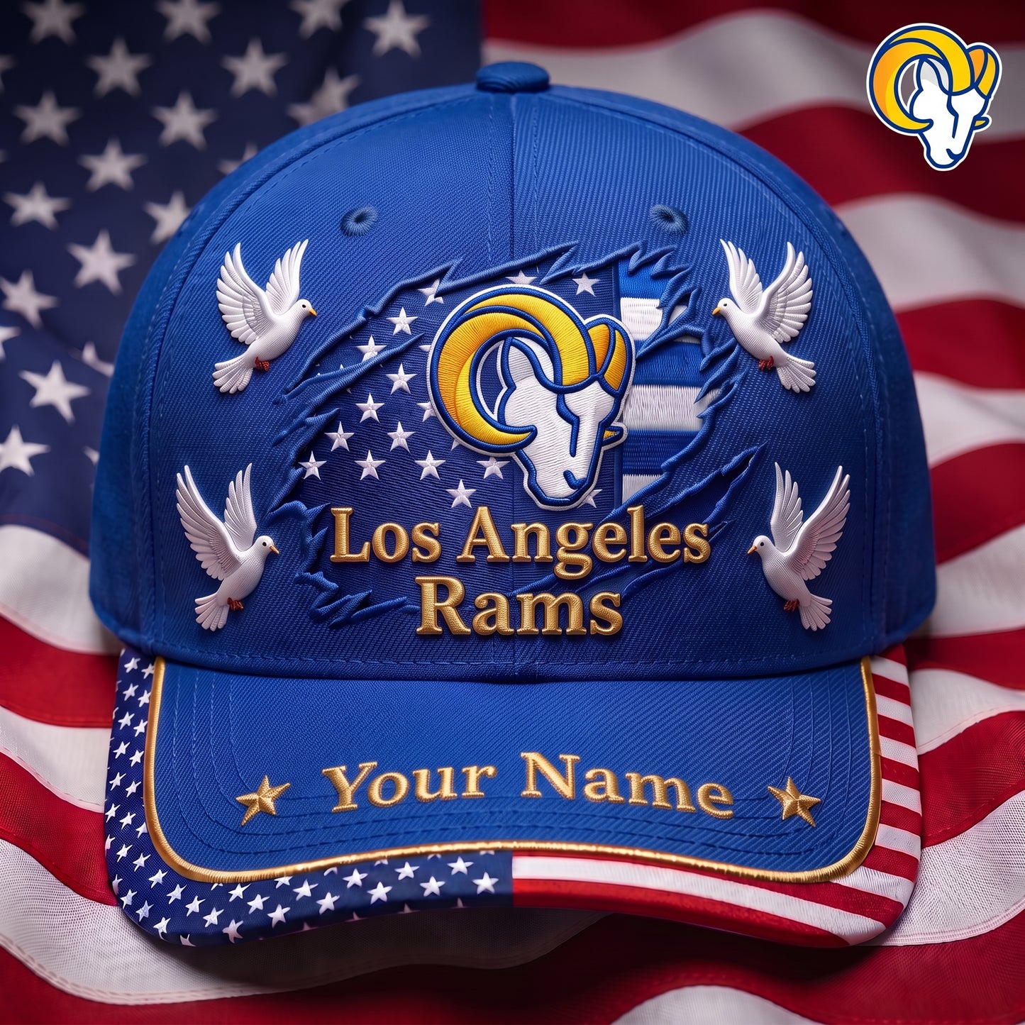 PREMIUM NFL X LAR GAMEDAY LUXURY CUSTOME NAME CAP (2)