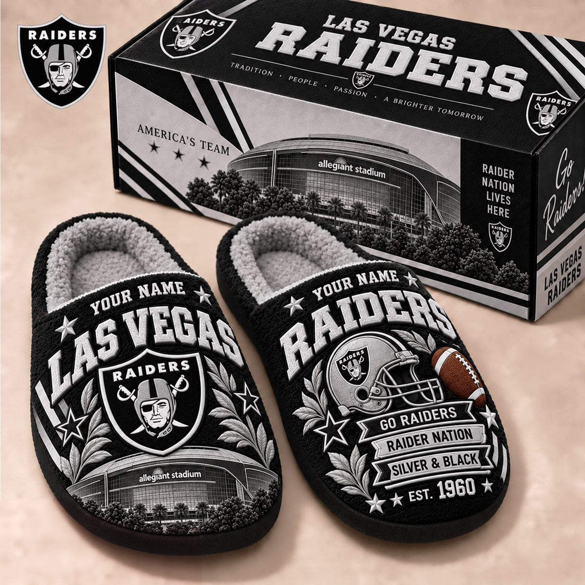 PREMIUM NFL X LV EXCLUSIVE Personalized Slippers Limited Edition Gift for Fan
