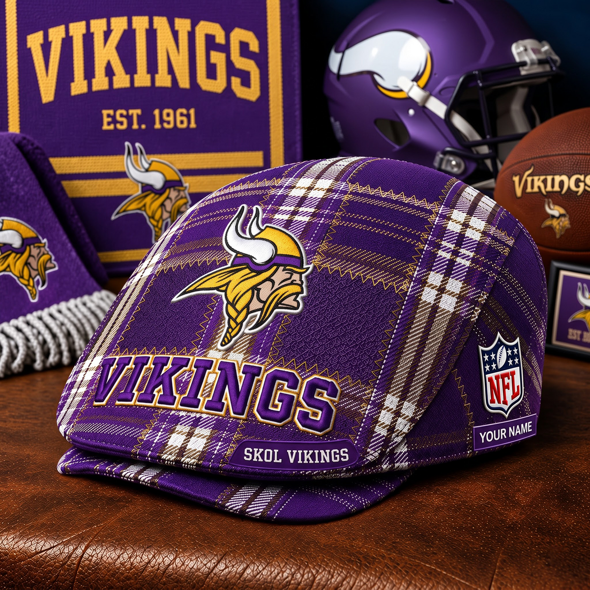 PREMIUM NFL X MV EXCLUSIVE CLASSIC JEFF CAP PERSONALIZED LIMITED EDITION