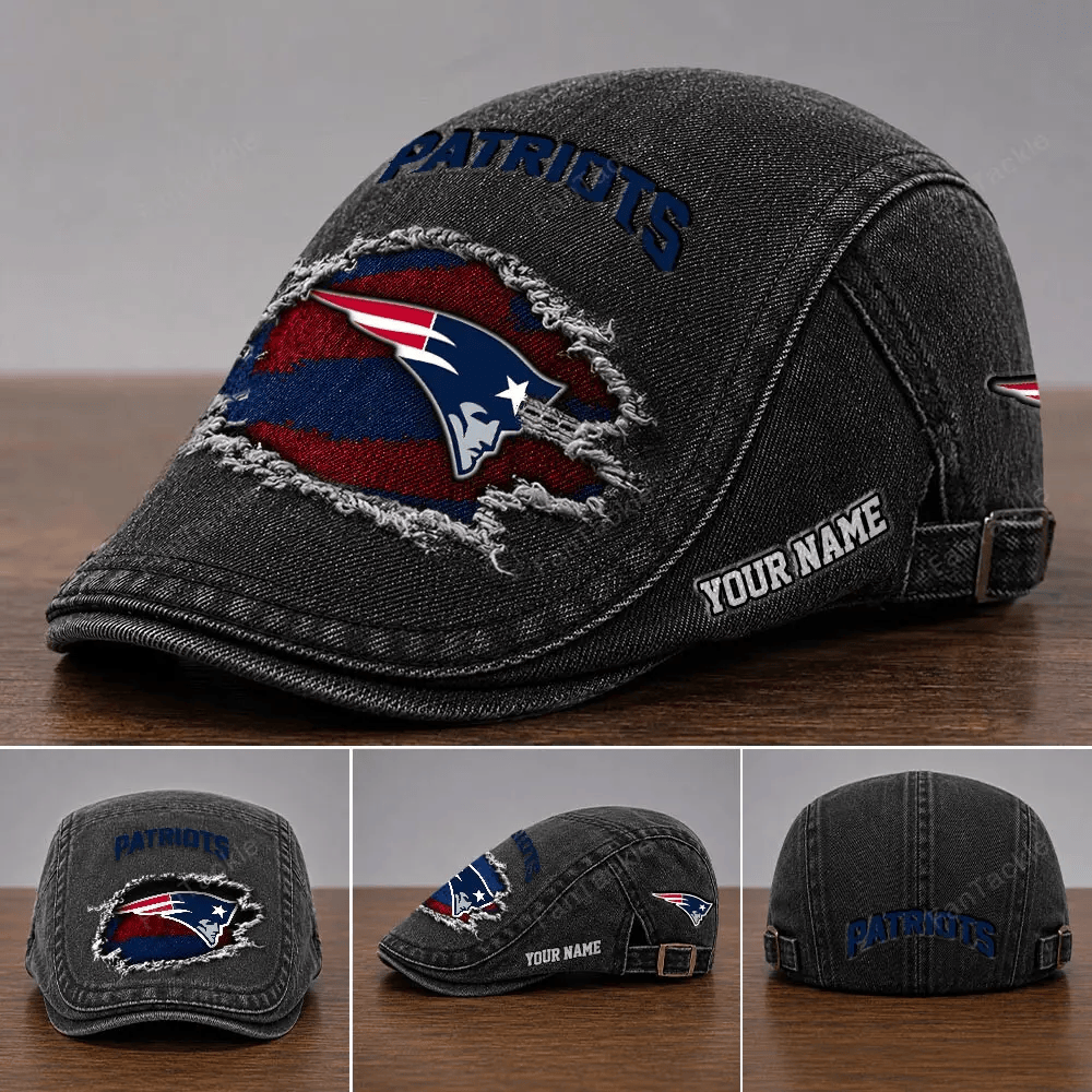 PREMIUM NFL X NE Casual Adjustable Newsboy Cap