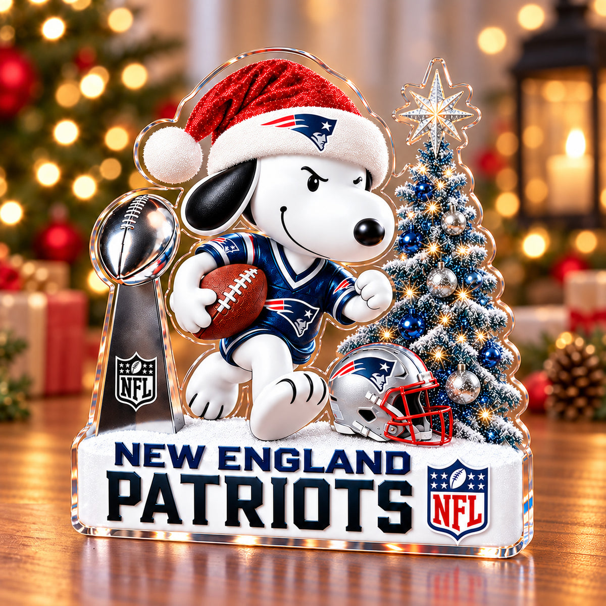 PREMIUM NFL X NE EXCLUSIVE SNOOPY ACRYLIC BLOCK PLANQUE LIMITED EDITION