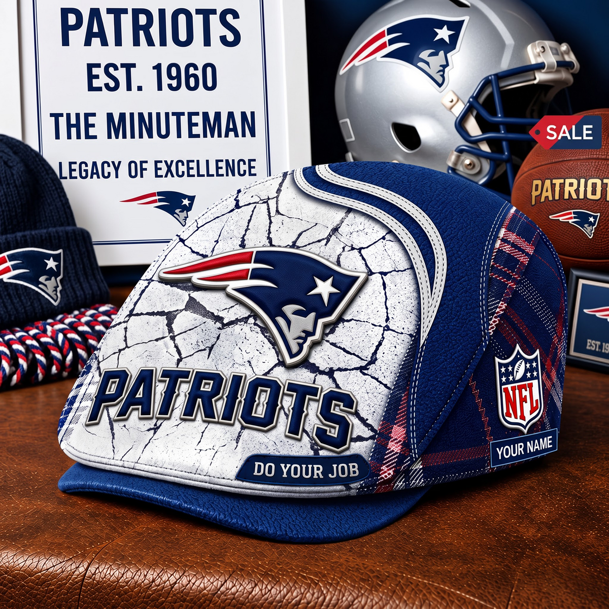 PREMIUM NFL X NEP EXCLUSIVE PERSONALIZED JEFF CAP V3 LIMITED EDITION