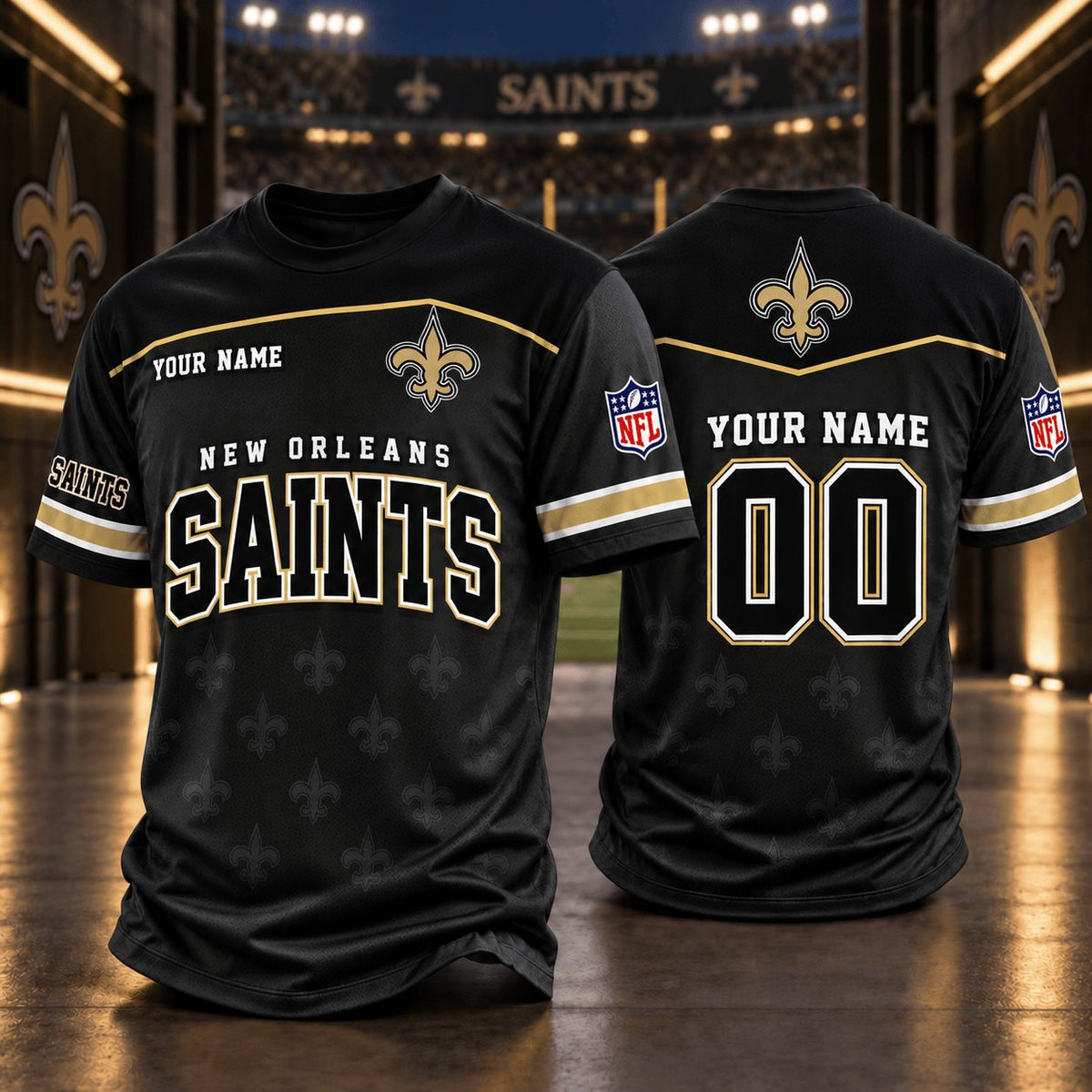 PREMIUM NFL X NO EXCLUSIVE PERSONALIZED CREW SHIRT FOR FAN