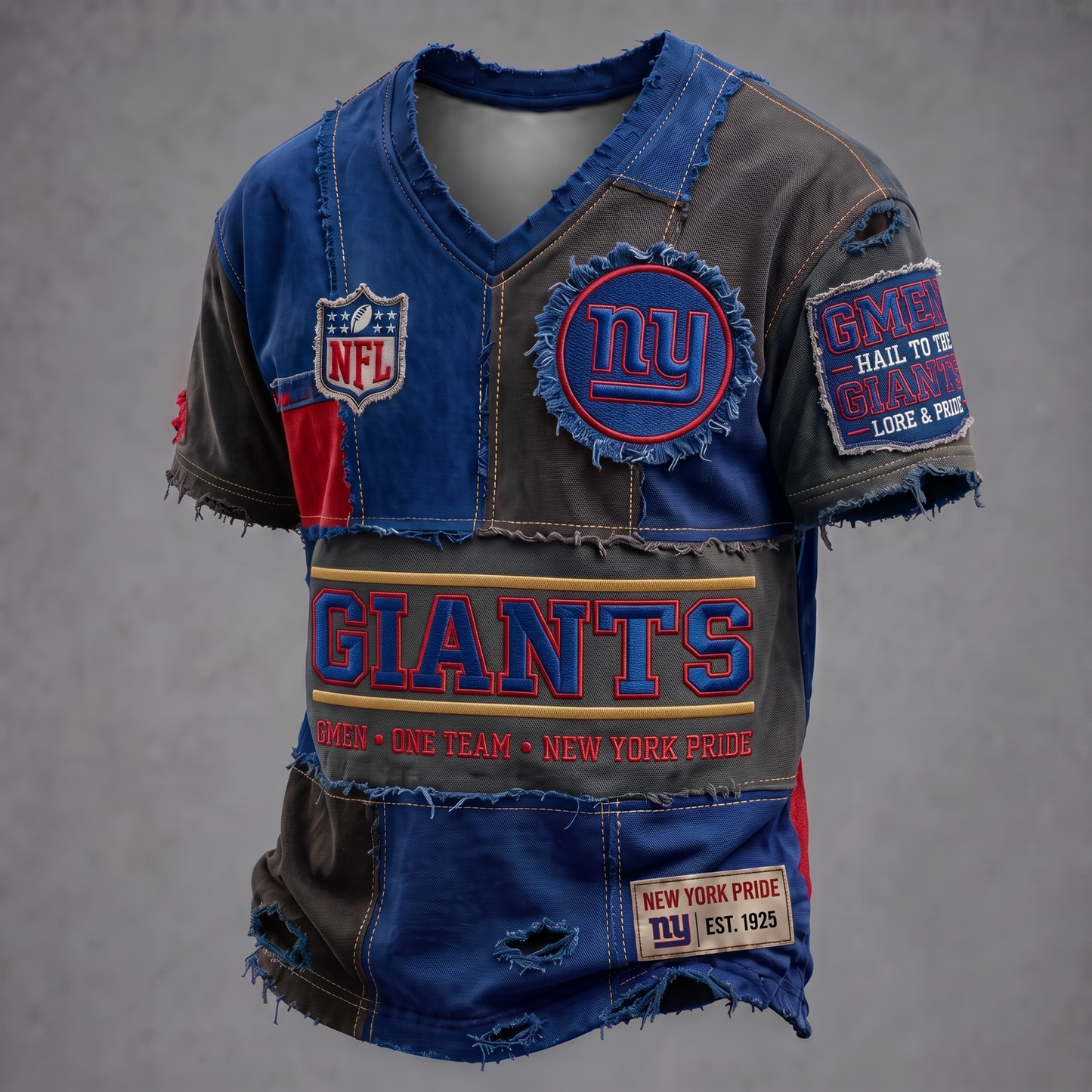 PREMIUM NFL X NYG GAMEDAY EXCLUSIVE V-Neck T-Shirt