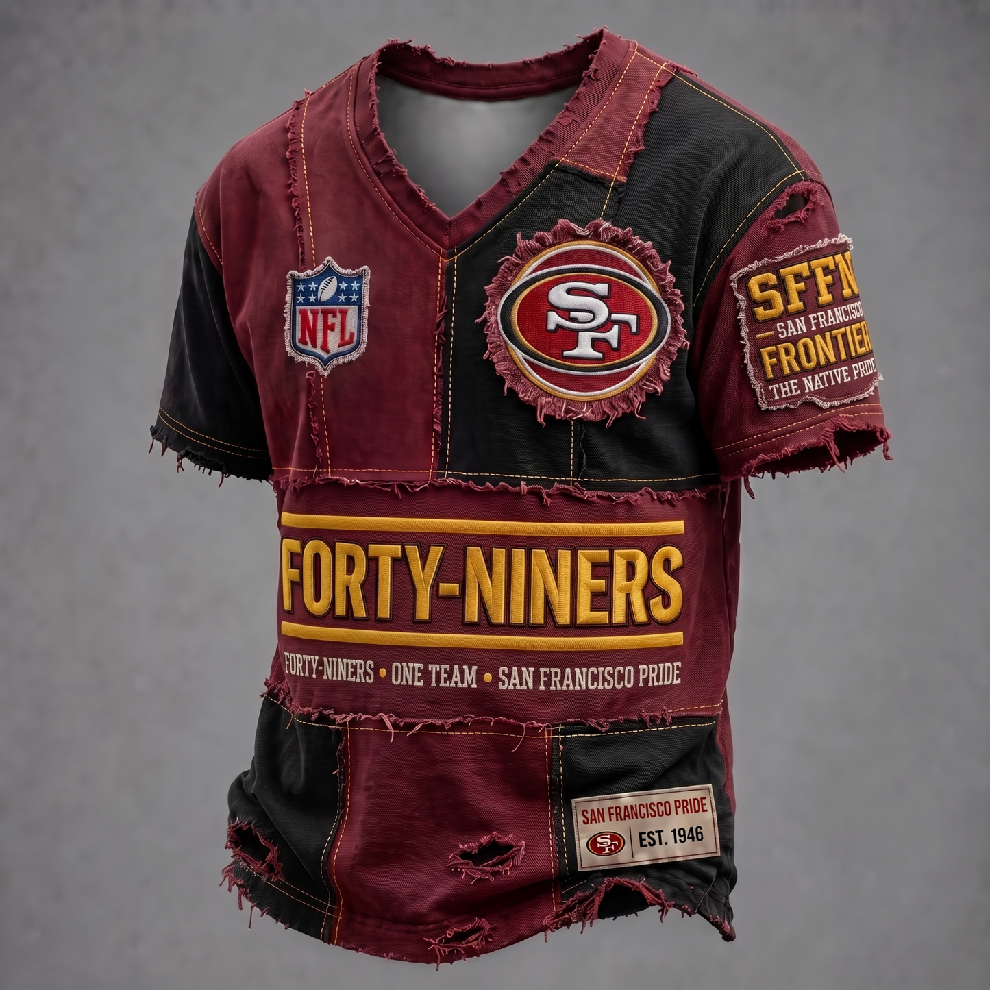 PREMIUM NFL X SF GAMEDAY EXCLUSIVE V-Neck T-Shirt