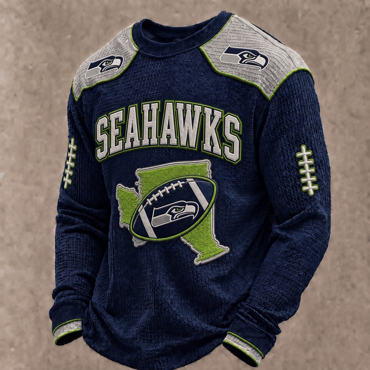 PREMIUM NFL X SS The Gridiron Luxe Waffle Sweatshirt Limited Edition