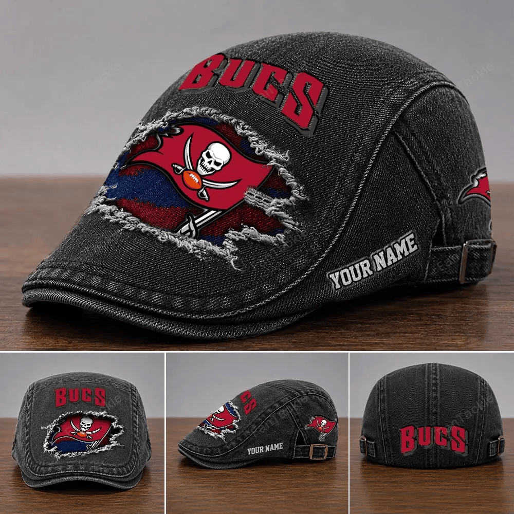 PREMIUM NFL X TB Casual Adjustable Newsboy Cap