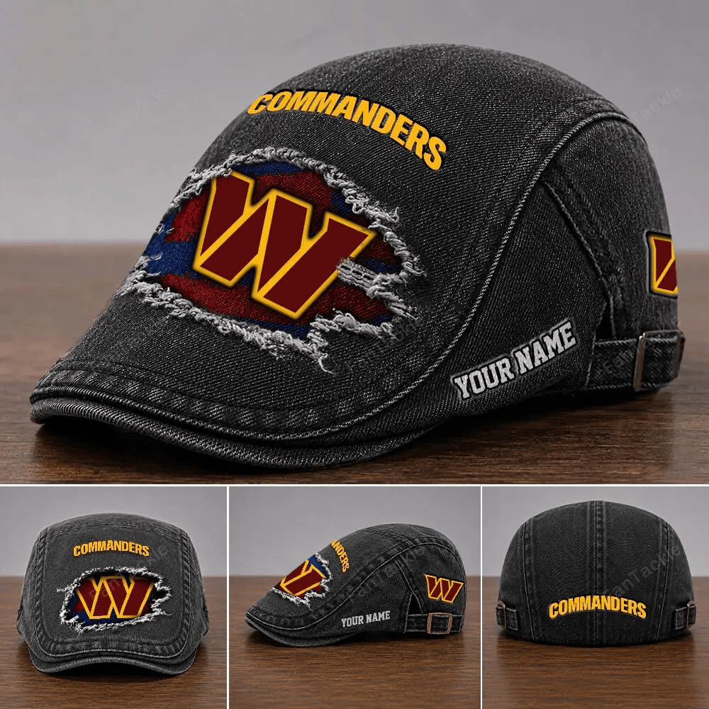 PREMIUM NFL X WAS Casual Adjustable Newsboy Cap