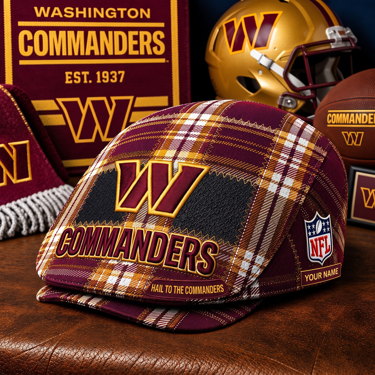PREMIUM NFL X WC EXCLUSIVE CLASSIC JEFF CAP PERSONALIZED LIMITED EDITION