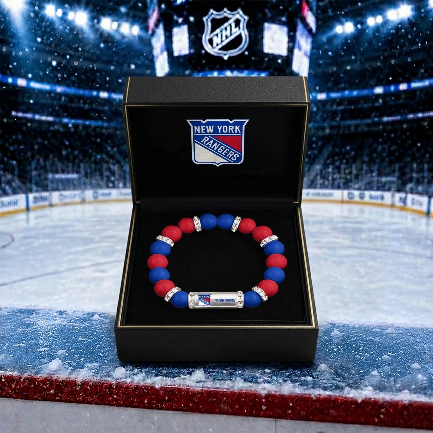 PREMIUM NHL X NYR Custom Name Handcrafted Lucky Energy Bracelet Gift For Fans - Limited Edition NDT NHM 270526