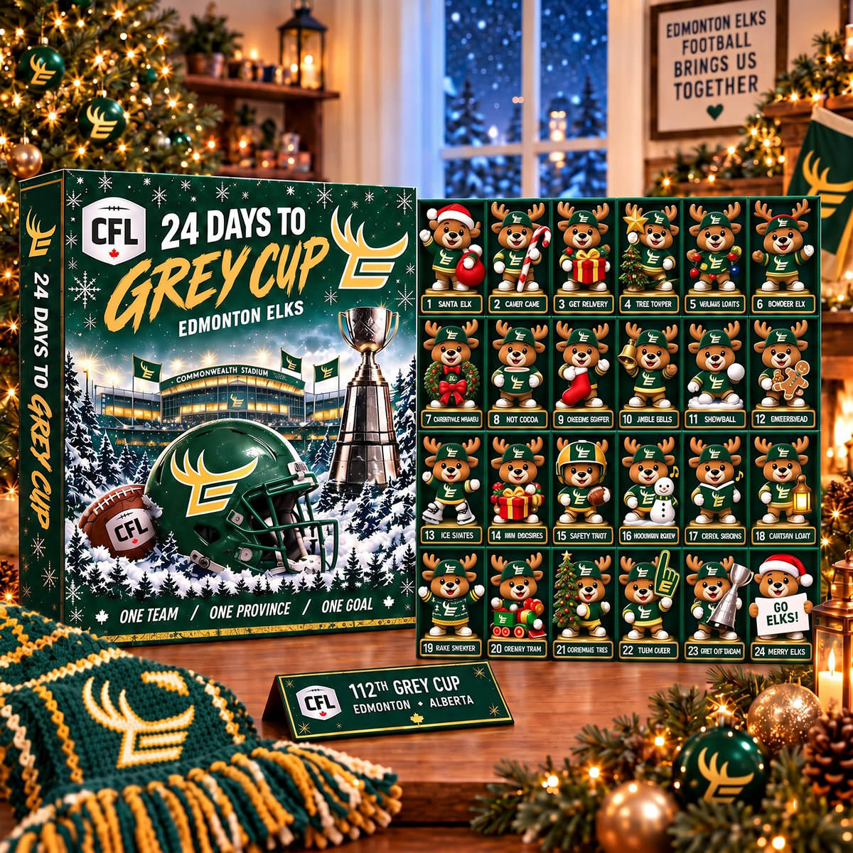 PREMIUM CFL X EDM EXCLUSIVE JOURNEY Personalized Mascot 24 Day To Grey Cup Of Advent Calendar Blind Box NDT VHM 280926