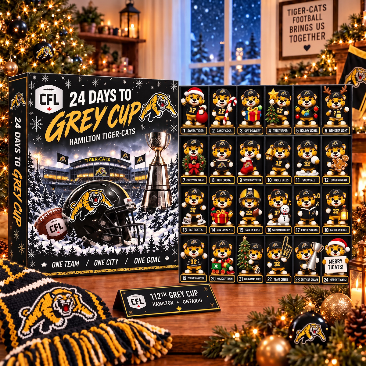 PREMIUM CFL X HAM EXCLUSIVE JOURNEY Personalized Mascot 24 Day To Grey Cup Of Advent Calendar Blind Box NDT VHM 280926