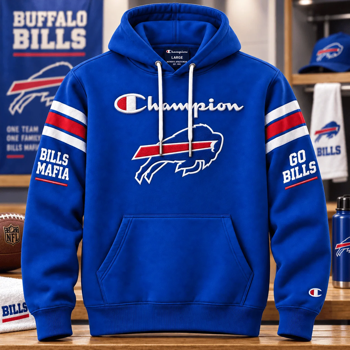 Premium NFL BUF Pullover Hoodie