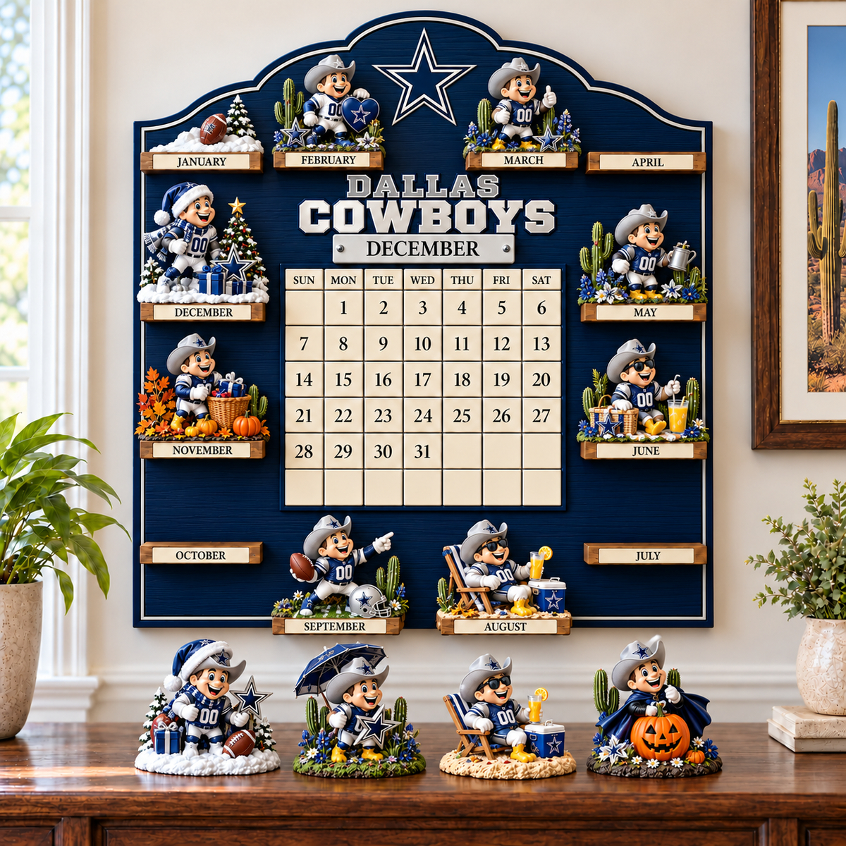 Premium NFL DC Perpetual Wall Calendar