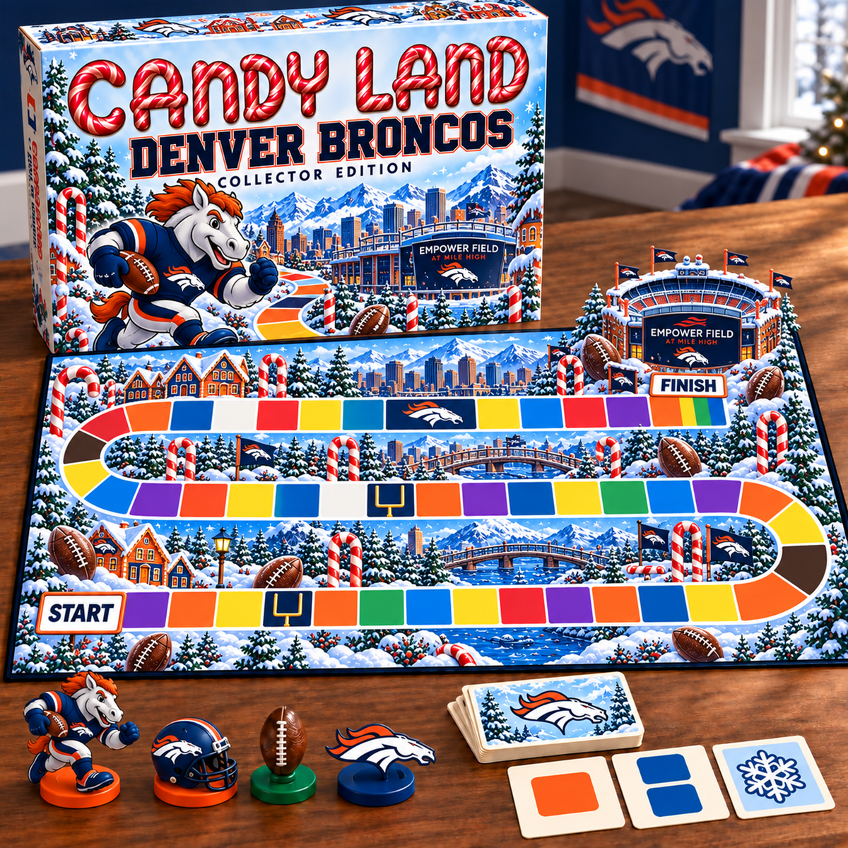 Premium NFL DEN Candy Land Board Game