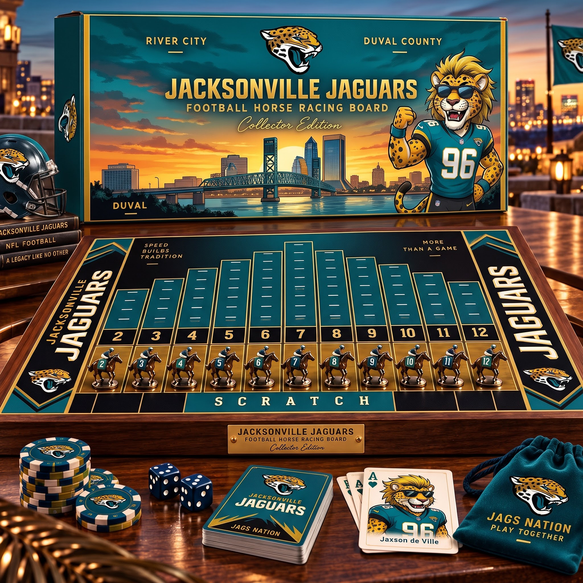Premium NFL JAC Horse Race Board Game