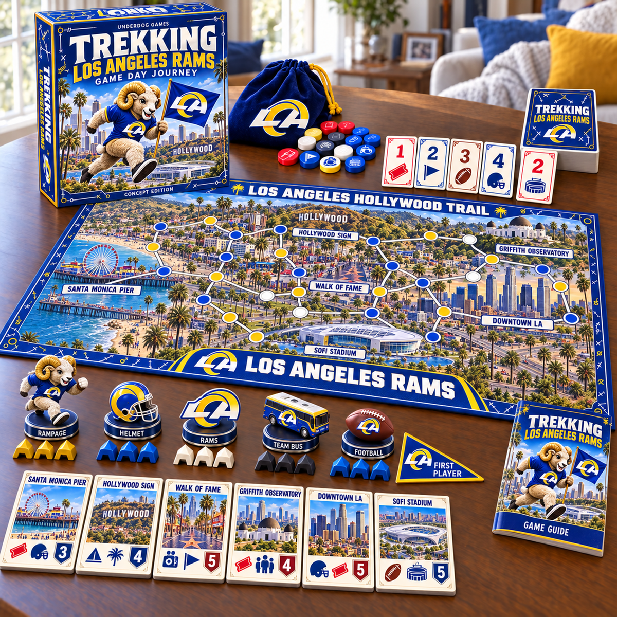 Premium NFL LAR Trekking Adventure Board Game