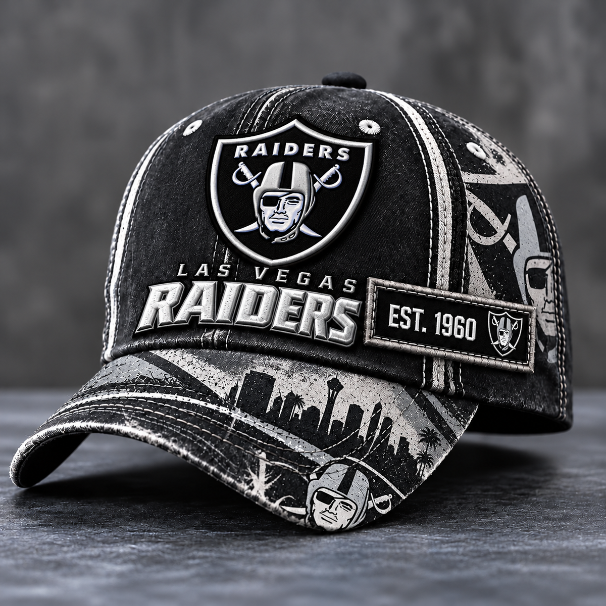 Premium NFL LVR Vintage Distressed Embroidered Cap