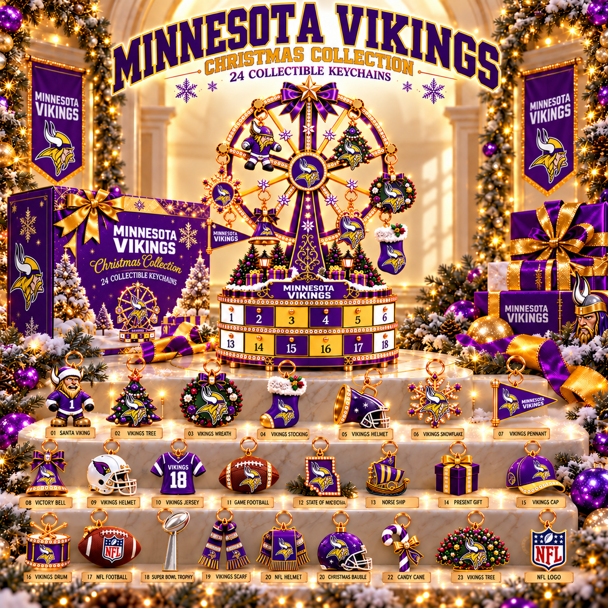 Premium NFL MV Christmas Advent Calendar